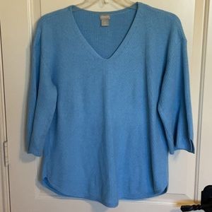 Chico’s V-neck Tunic Sweater- Size 2, Large